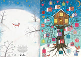 Roger la Borde Christmas Tree Advent Calendar Greeting Card featuring artwork by Jane Ray