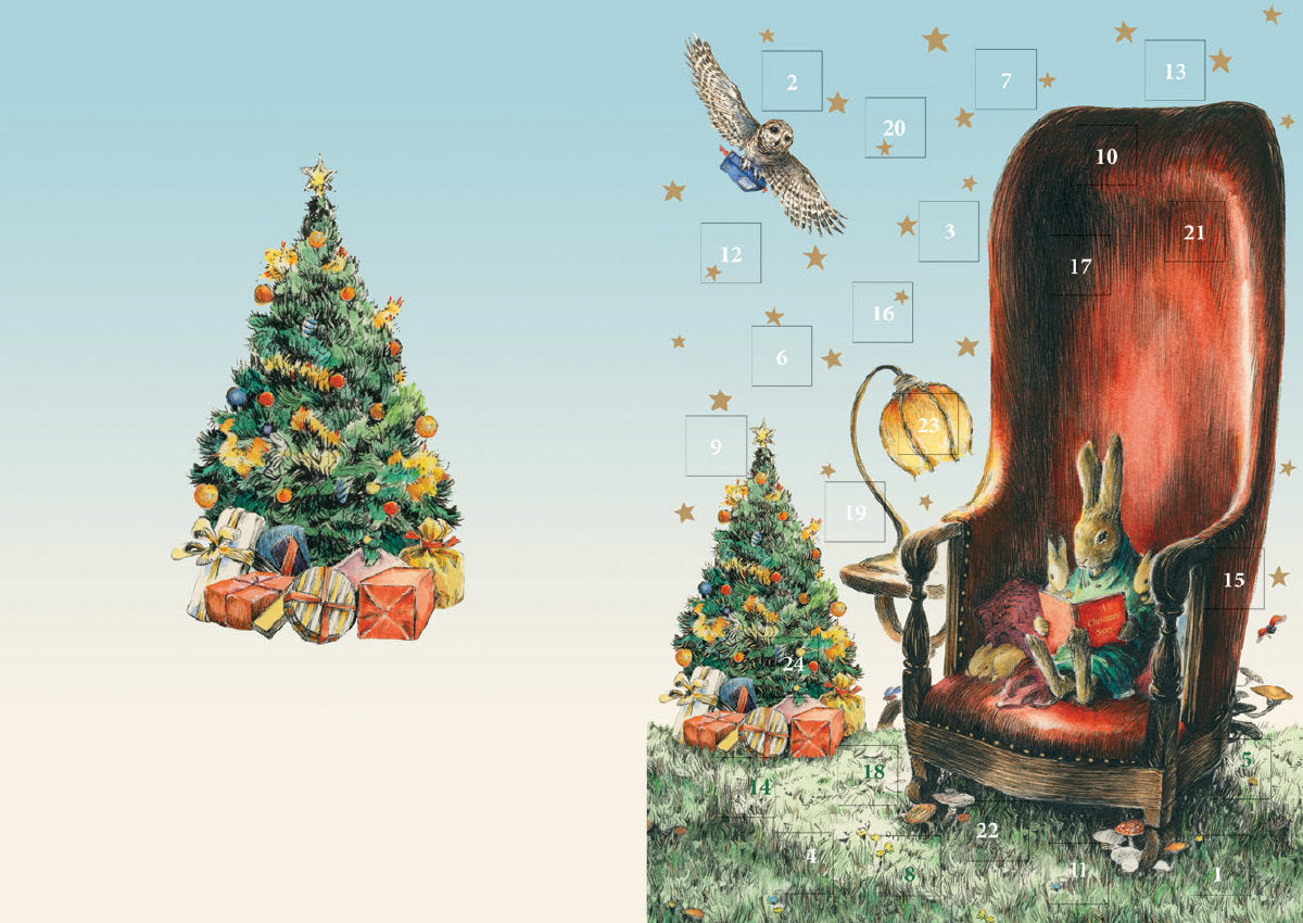 Roger la Borde Storytime Advent Calendar Card featuring artwork by Elise Hurst