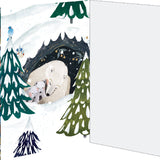 Roger la Borde Polar Bear Bower Advent Calendar Greeting Card featuring artwork by Antoana Oreski