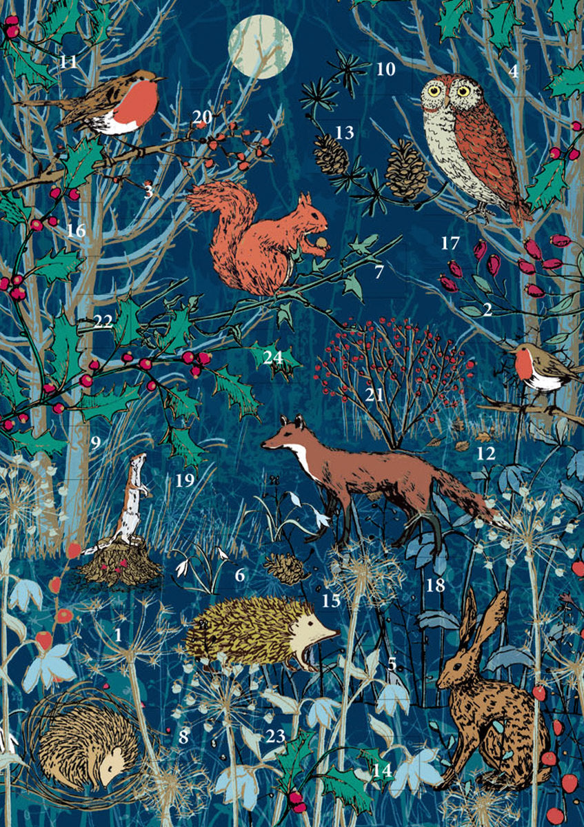 Roger la Borde Winters Tale Advent Calendar Card featuring artwork by Roger la Borde