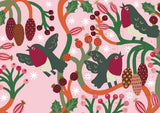 Roger la Borde Christmas Chorus Advent Calendar Card featuring artwork by Monika Forsberg