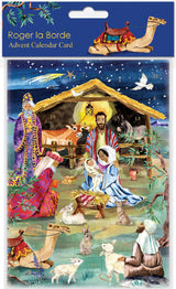 Roger la Borde The Christmas Story Advent Calendar Card featuring artwork by Fay Ford
