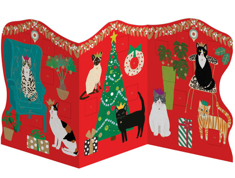 Roger la Borde Cozy Cats Trifold Advent Calendar featuring artwork by Anne Bentley