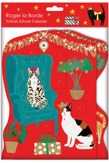 Roger la Borde Cozy Cats Trifold Advent Calendar featuring artwork by Anne Bentley
