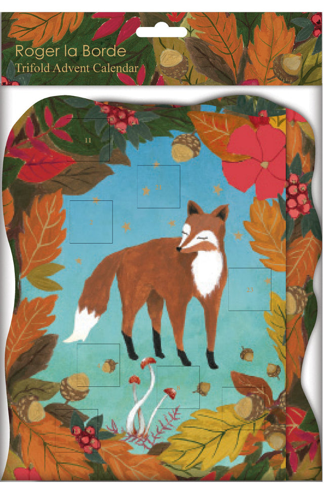 Roger la Borde Golden Bough Trifold Advent Calendar featuring artwork by Rebecca Rebouche