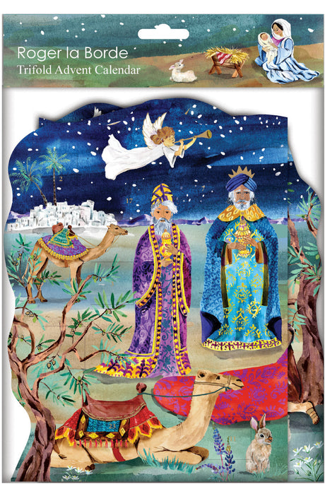 Roger la Borde The Christmas Story Trifold Advent Calendar featuring artwork by Fay Ford