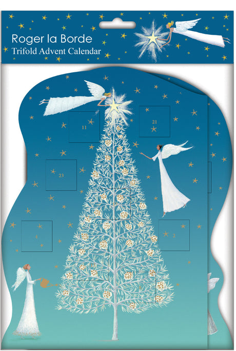 Roger la Borde Angelic Antics Trifold Advent Calendar featuring artwork by Roger la Borde