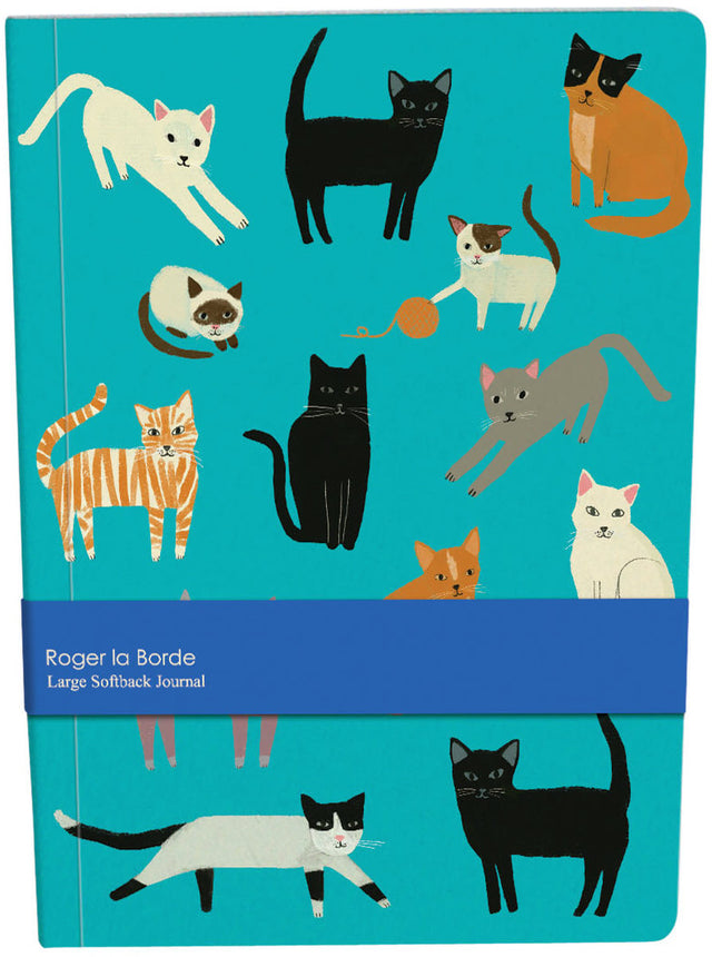 Roger la Borde Prize Pooches Large Softback Journal featuring artwork by Anne Bentley