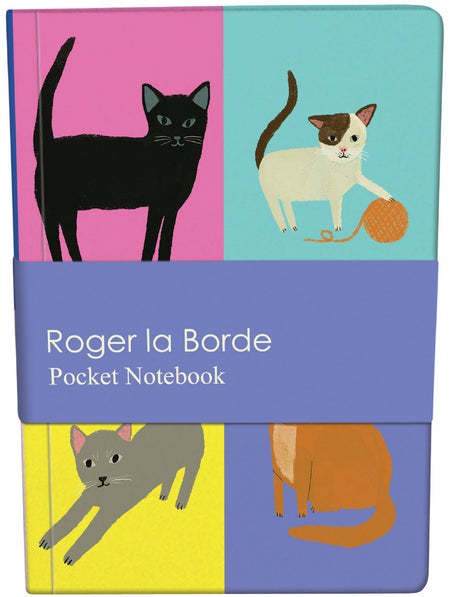 Roger la Borde Cat Etiquette Pocket Notebook featuring artwork by Anne Bentley