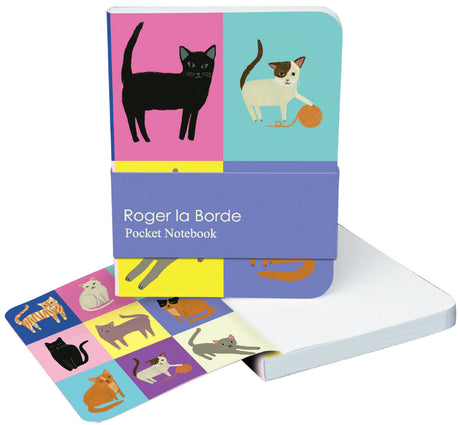 Roger la Borde Cat Etiquette Pocket Notebook featuring artwork by Anne Bentley