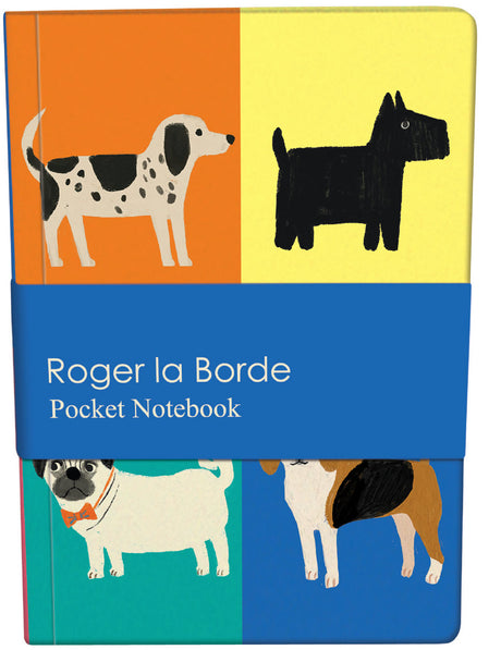 Roger la Borde Prize Pooches Pocket Notebook featuring artwork by Anne Bentley