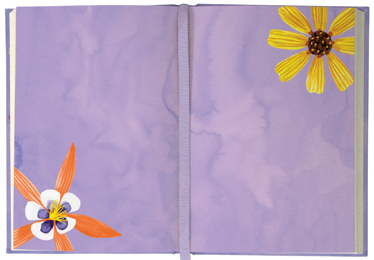 Roger la Borde Floral Supernova Illustrated Journal featuring artwork by Katie Vernon