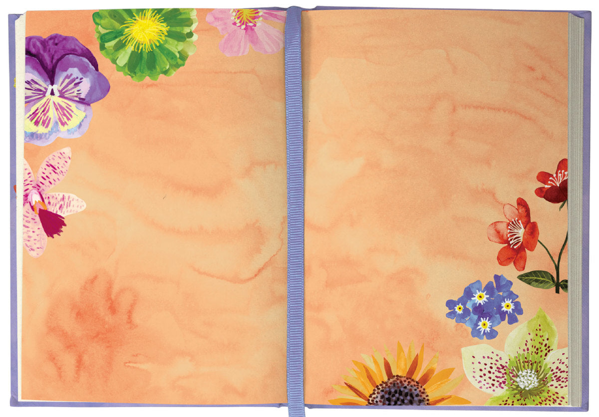 Roger la Borde Floral Supernova Illustrated Journal featuring artwork by Katie Vernon