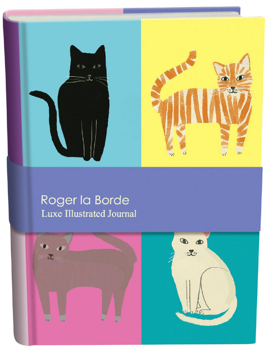 Roger la Borde Cat Etiquette Illustrated Journal featuring artwork by Anne Bentley