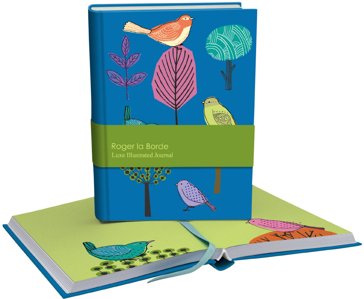 Roger la Borde Modern Birds Illustrated Journal featuring artwork by Repeat Repeat
