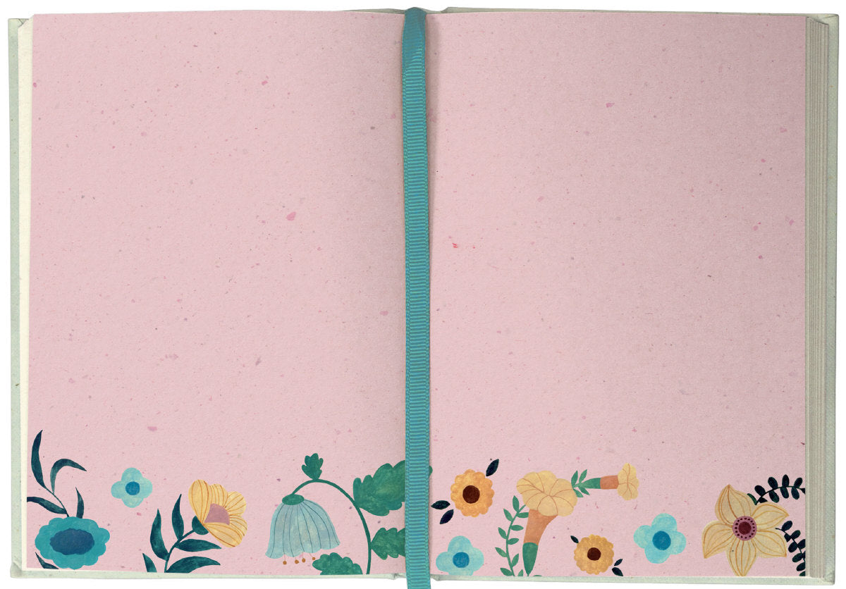 Roger la Borde Flutter and Bloom Illustrated Journal featuring artwork by Karolina Ciechanska