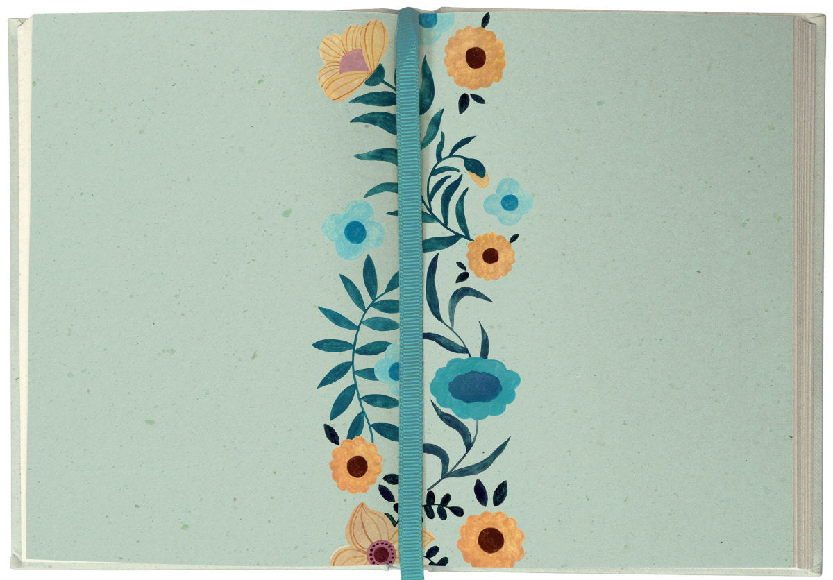 Roger la Borde Flutter and Bloom Illustrated Journal featuring artwork by Karolina Ciechanska