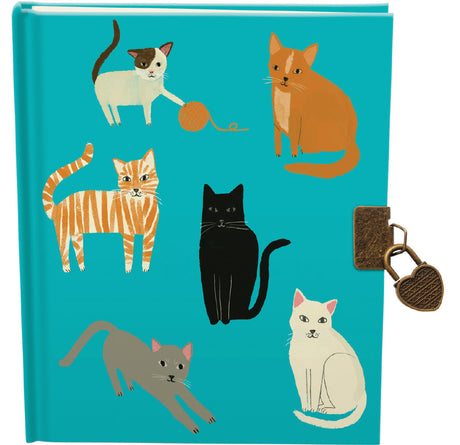 Roger la Borde Pretty Paws Lockable Journal featuring artwork by Anne Bentley
