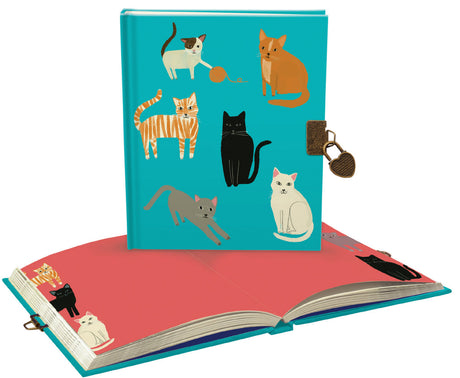 Roger la Borde Pretty Paws Lockable Journal featuring artwork by Anne Bentley