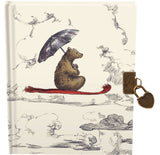Roger la Borde Flying Bear Lockable Journal featuring artwork by Elise Hurst