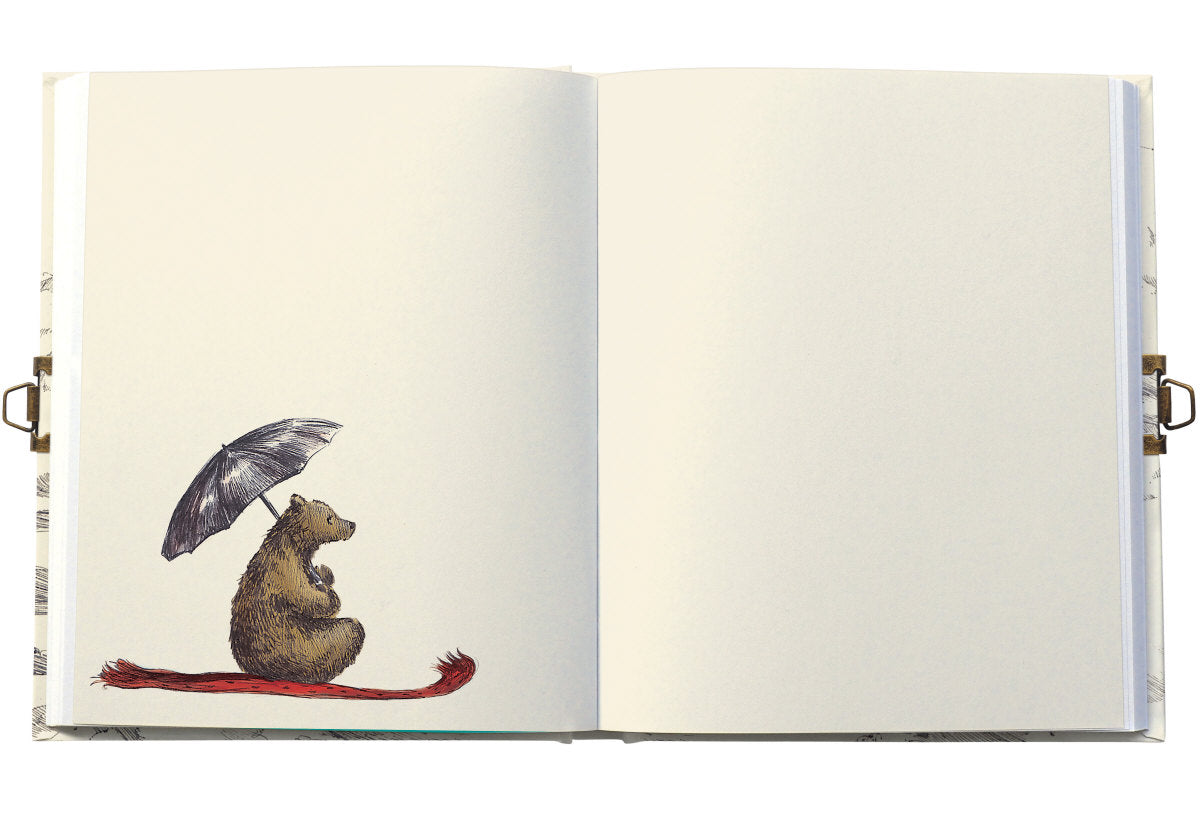 Roger la Borde Flying Bear Lockable Notebook featuring artwork by Elise Hurst