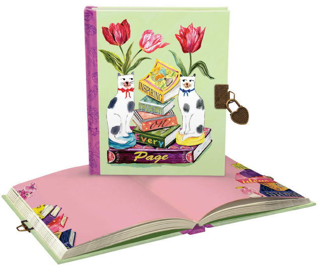 Roger la Borde Bookstack Lockable Notebook featuring artwork by Fay Ford