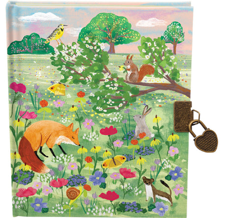 Roger la Borde Meadowland Lockable Notebook featuring artwork by Katie Vernon