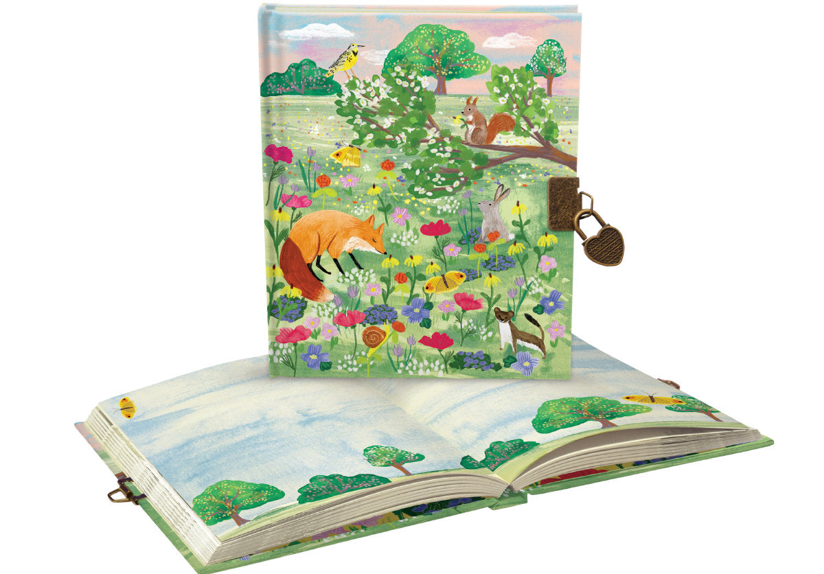 Roger la Borde Meadowland Lockable Notebook featuring artwork by Katie Vernon