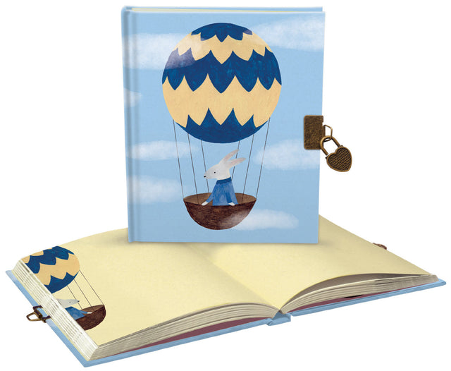Roger la Borde Flutter and Bloom Lockable Notebook featuring artwork by Karolina Ciechanska
