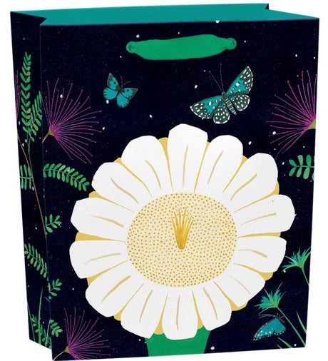 Roger la Borde Night Flower Small Gift Bag featuring artwork by Lara Hawthorne
