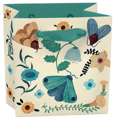 Roger la Borde Flutter and Bloom Mini Gift Bag featuring artwork by Karolina Ciechanska