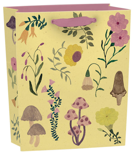 Roger la Borde Flora and Fungi Small Gift Bag featuring artwork by Karolina Ciechanska