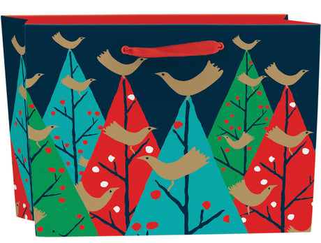 Roger la Borde Brilliant Birds Large Landscape Gift Bag featuring artwork by Roger la Borde