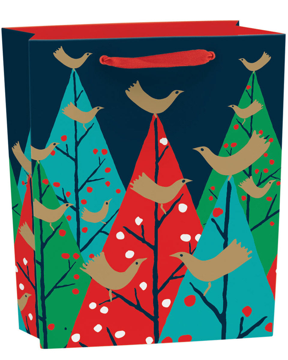 Roger la Borde Brilliant Birds Medium Gift Bag featuring artwork by Roger la Borde