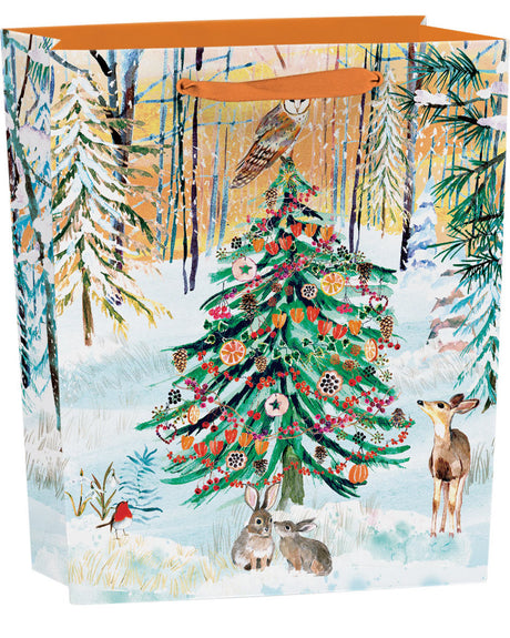 Roger la Borde Wild Winters Song Medium Gift Bag featuring artwork by Fay Ford
