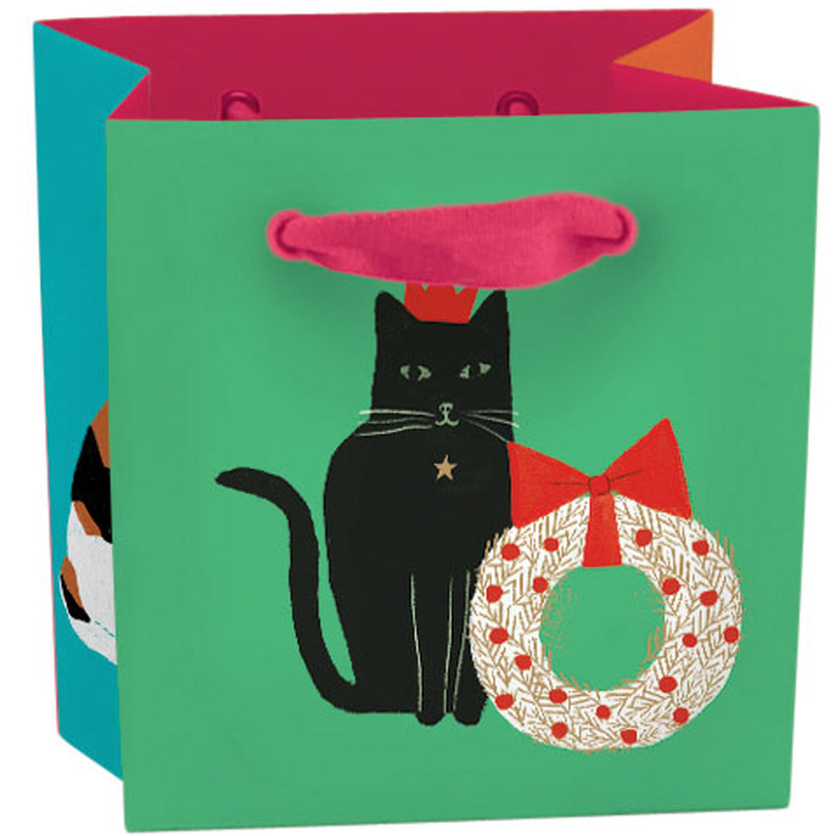 Roger la Borde Cozy Cats Mini Gift Bag featuring artwork by Anne Bentley