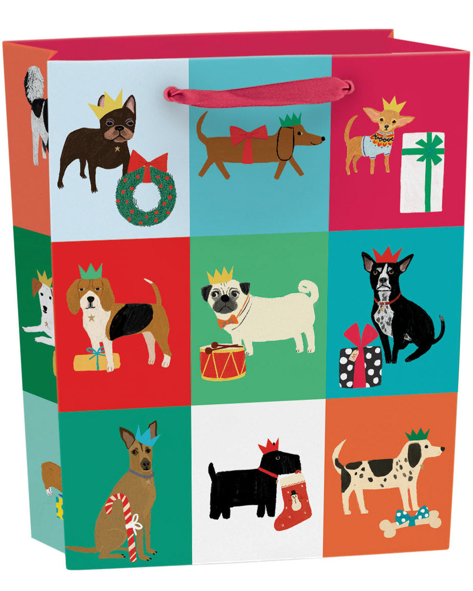 Roger la Borde Pooch Perfection Medium Gift Bag featuring artwork by Anne Bentley