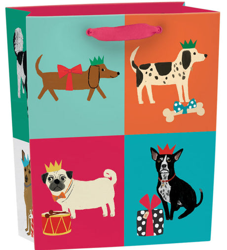 Roger la Borde Pooch Perfection Small Gift Bag featuring artwork by Anne Bentley