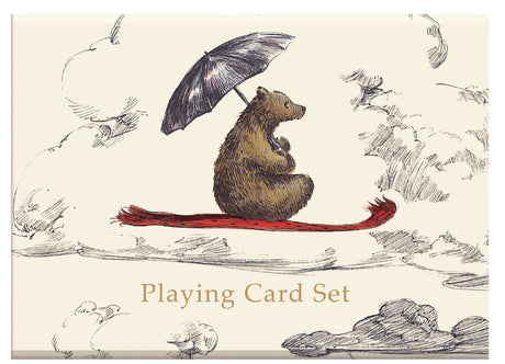 Roger la Borde Flying Bear Playing Card Set featuring artwork by Elise Hurst