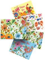 Roger la Borde Flower Field Chic Notecard Box featuring artwork by Carolyn Gavin