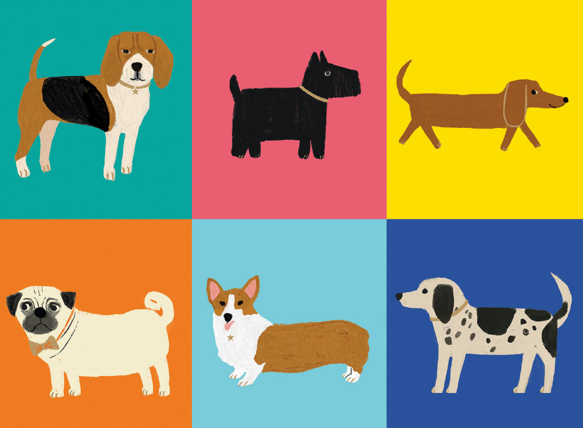 Roger la Borde Prize Pooches Chic Notecard Box featuring artwork by Anne Bentley