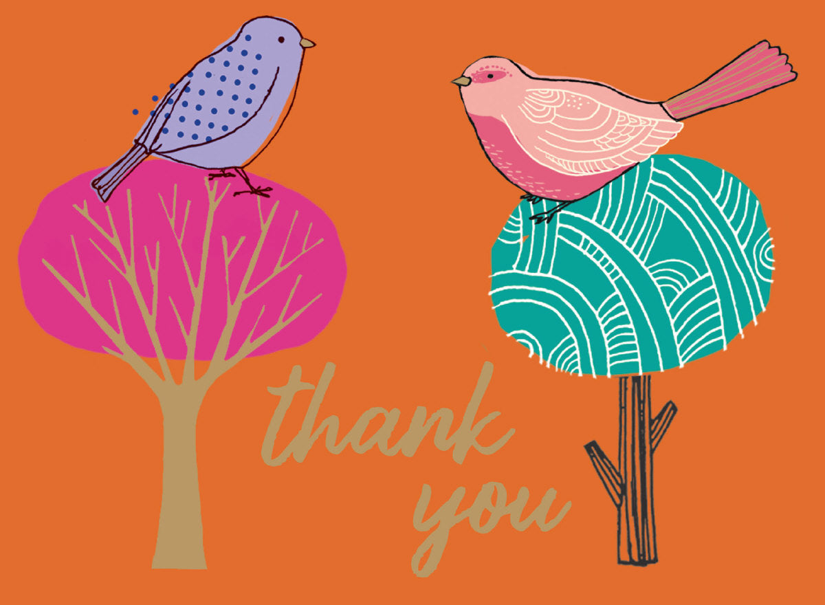 Roger la Borde Modern Birds Chic Notecard Box featuring artwork by Repeat Repeat