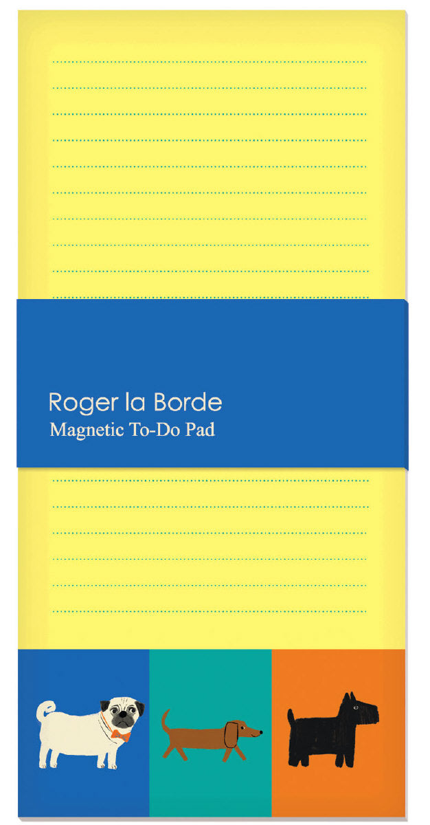 Roger la Borde Prize Pooches To-Do Notepad featuring artwork by Anne Bentley