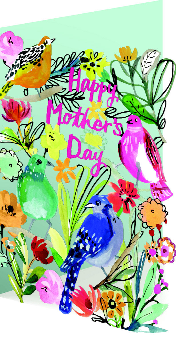Roger la Borde Wild Batik Lasercut Card featuring artwork by Jennifer Orkin Lewis