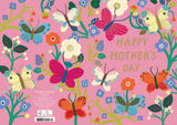 Roger la Borde Butterfly Garden Greeting Card featuring artwork by Monika Forsberg