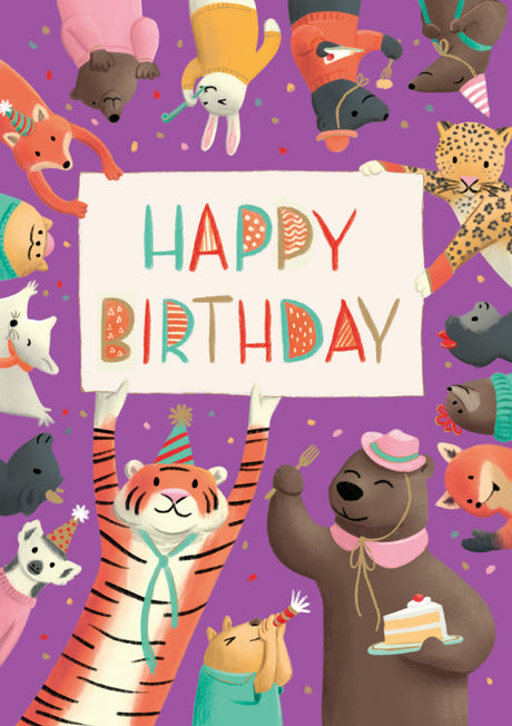 Roger la Borde Menagerie Greeting Card featuring artwork by Jennifer M Potter