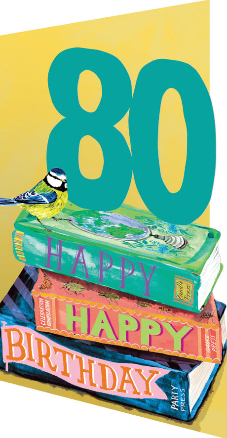 Roger la Borde Bookstack Lasercut Card featuring artwork by Fay Ford