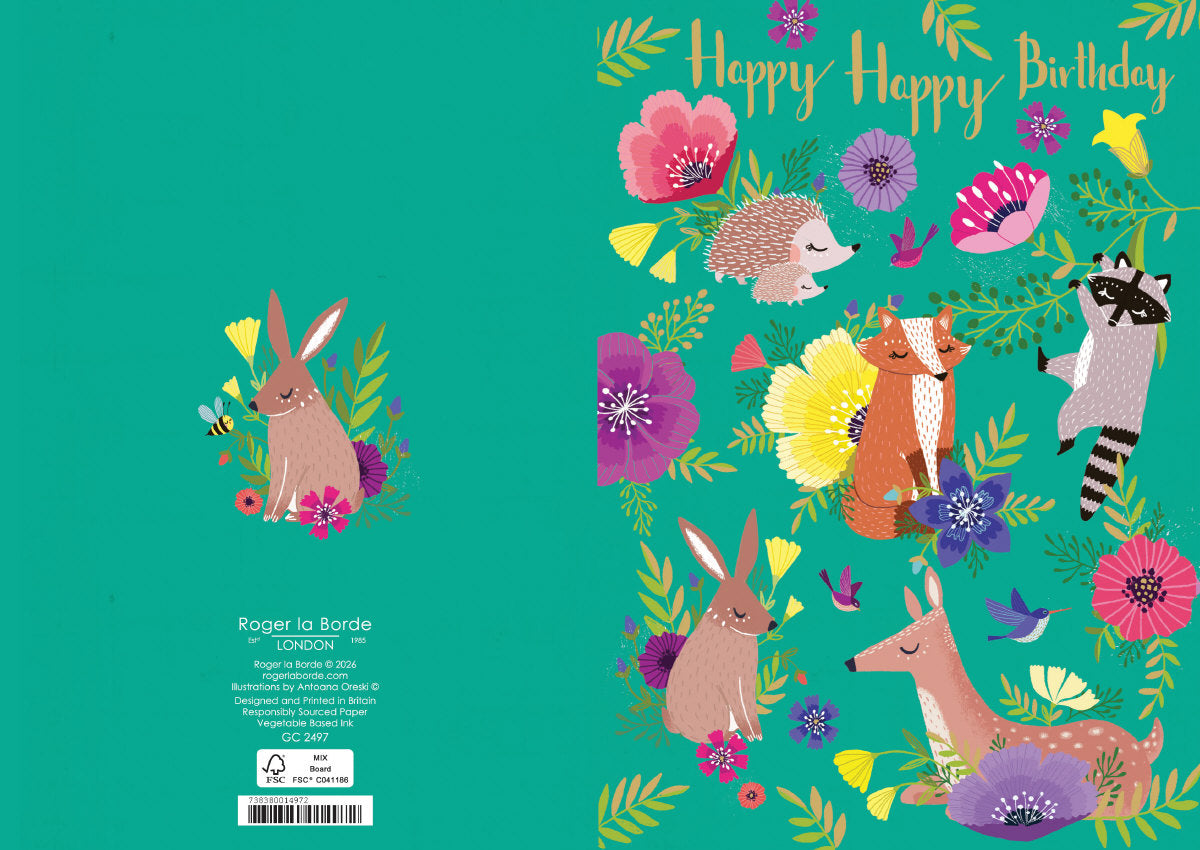 Roger la Borde Summer Forrest Greeting Card featuring artwork by Antoana Oreski