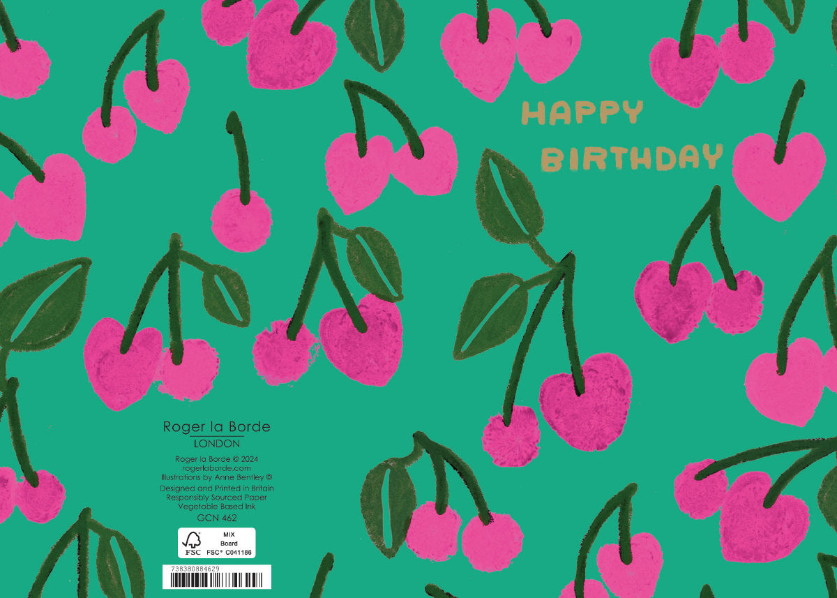 Roger la Borde Cute Fruit Petite Card featuring artwork by Anne Bentley