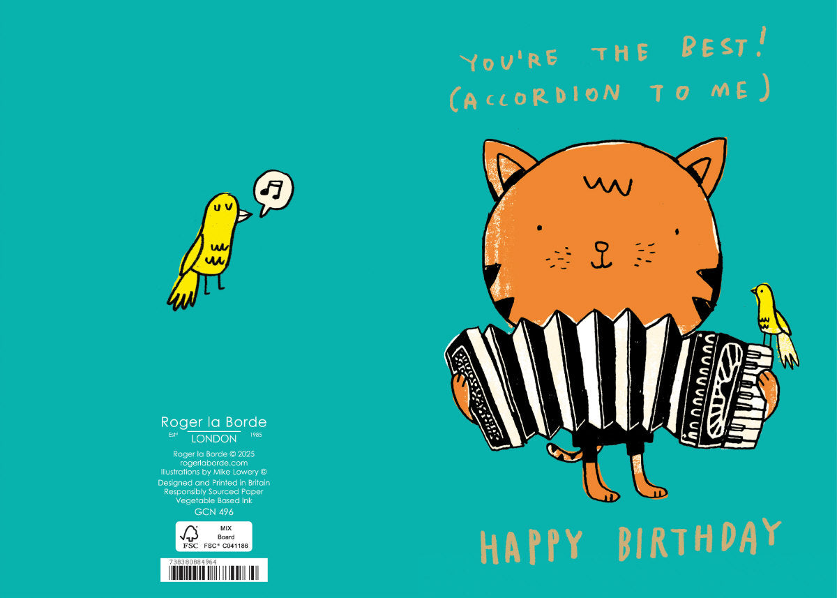 Roger la Borde Two Tone Petite Card featuring artwork by Mike Lowery